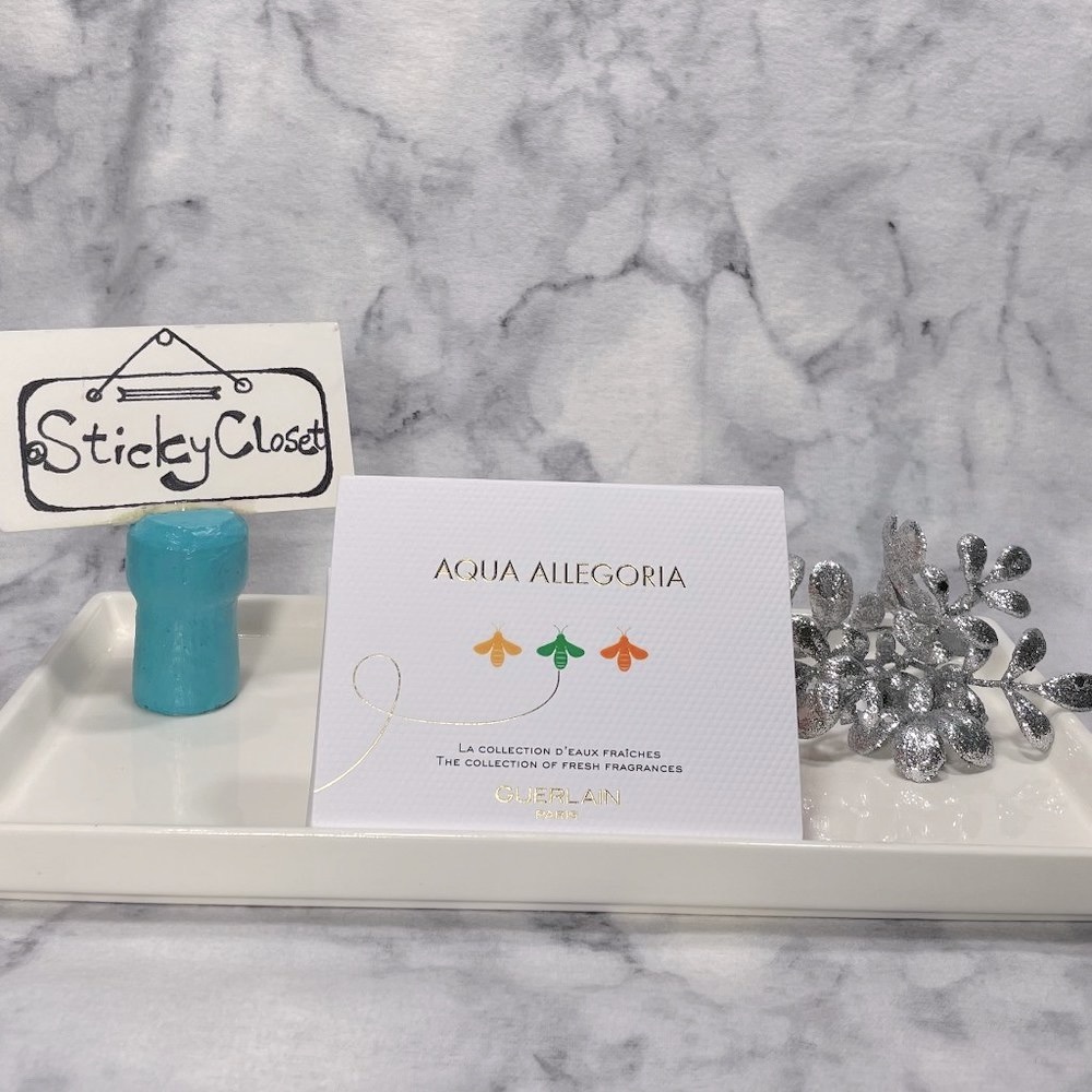 Guerlain Aqua Allegoria Gift Set-EDT Citrus-Sample 0.7ml,0.02oz-3pc-BOXED-NEW